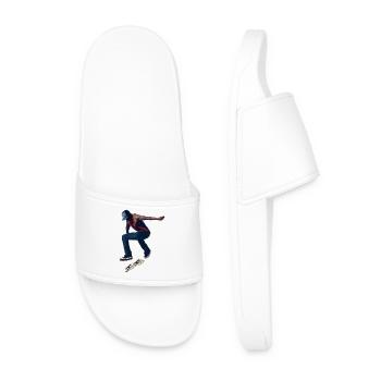 Neon Skate Jump in Urban Burst - Men’s Pool Sliders - white - Front