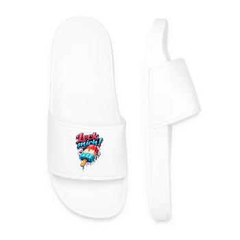 Leck mich Eis: Dreifarbig Eis am Stiel - Men’s Pool Sliders - white - Front