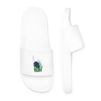 Poisson abstrait dans la conception sous-marine des herbiers marins - Claquettes Homme - blanc - Devant
