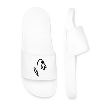 Flower - Men’s Pool Sliders - white - Front