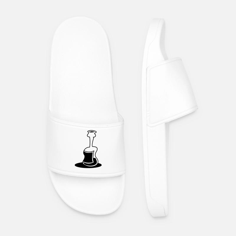 Flasche - Männer Badelatschen - Weiß