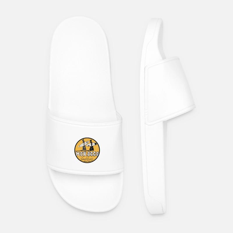 Morocco Surfing - Men’s Pool Sliders - white