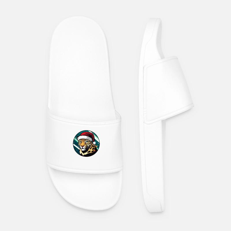Noël Léopard Noël - Claquettes Homme - blanc
