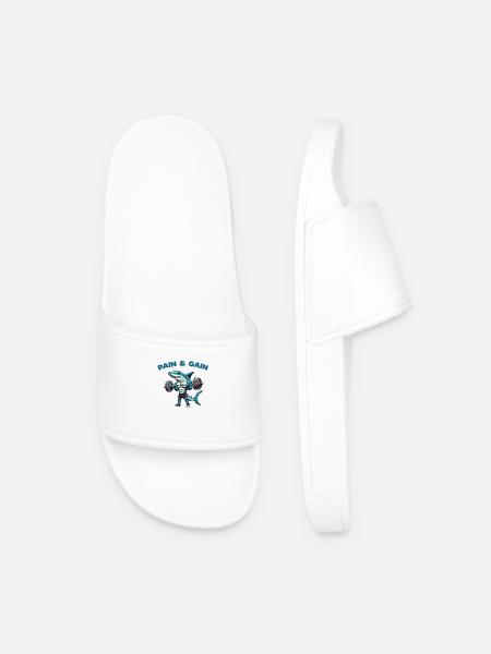 shark strong - Men’s Pool Sliders - white