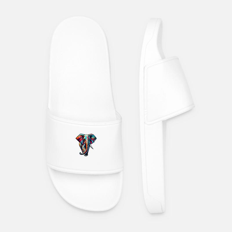 Elephant - Men’s Pool Sliders - white