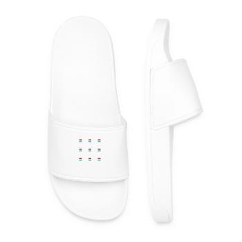 Pansexual Flags - Men’s Pool Sliders - white - Front