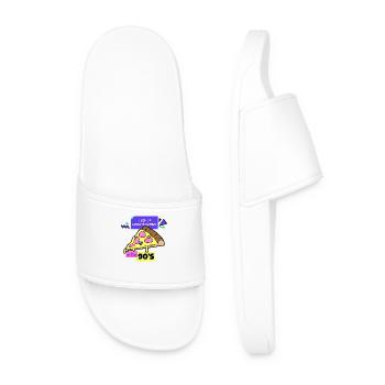 I grew up without the internet in the 90's - Men’s Pool Sliders - white - Front