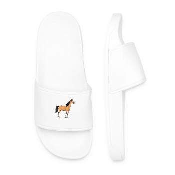 Connemara horse real - Men’s Pool Sliders - white - Front