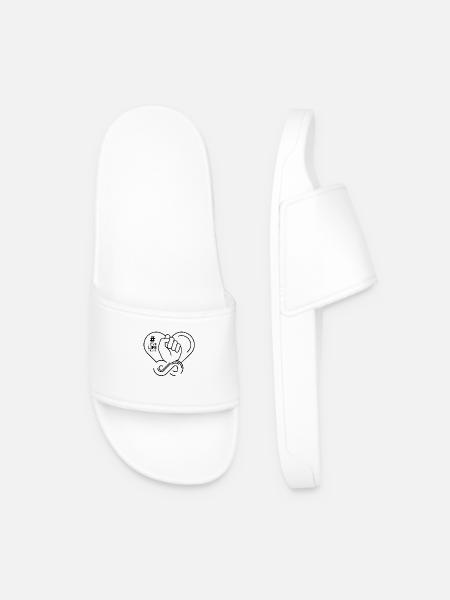 Symbol Love Life Fight - Männer Badelatschen - Weiß