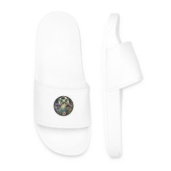 Vintage Moonlight Fairy Goddess - Men’s Pool Sliders - white - Front