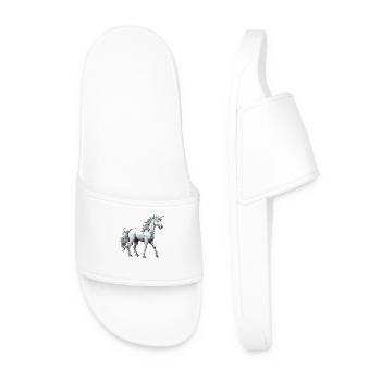 Licorne animale - Claquettes Homme - blanc - Devant