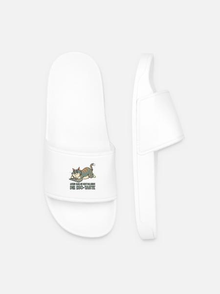 My claws control the ESC key - Men’s Pool Sliders - white