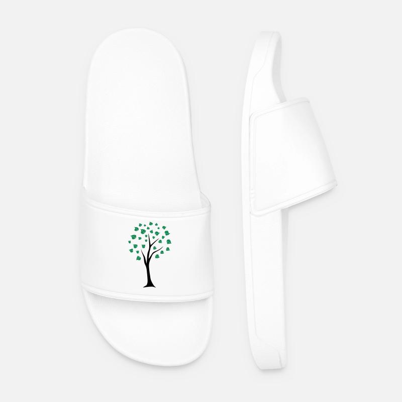 Lebensbaum - Männer Badelatschen - Weiß