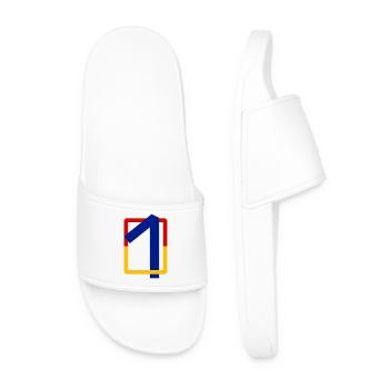 Ten angular - Men’s Pool Sliders - white - Front