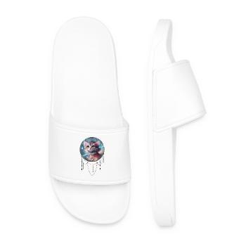 Cute little kitten - Men’s Pool Sliders - white - Front