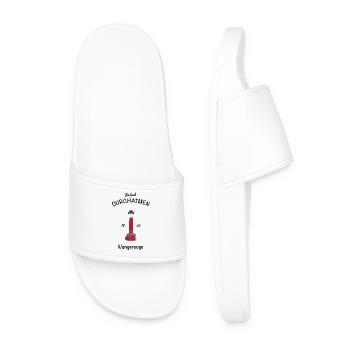 Wangerooge, Just take a deep breath, old lighthouse - Men’s Pool Sliders - white - Front