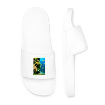Fish, Aquarium - Men’s Pool Sliders - white - Front