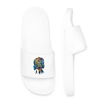 The Human Puzzle - Men’s Pool Sliders - white - Front