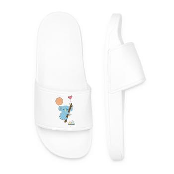 Koala with Heart - Gift Idea - Gift - Men’s Pool Sliders - white - Front