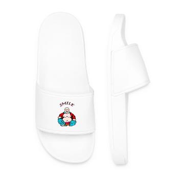 Cheerful yoga - Men’s Pool Sliders - white - Front