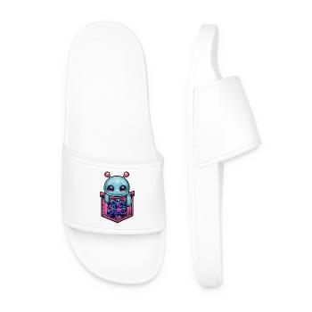 Poche de la bulle spatiale Kawaii - Claquettes Homme - blanc - Devant