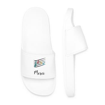 MERCI. MAÎTRESSE. MAÎTRE. MERCI MAÎTRESSE - Claquettes Homme - blanc - Devant