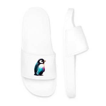 Pinguin - Männer Badelatschen - Weiß - Vorne