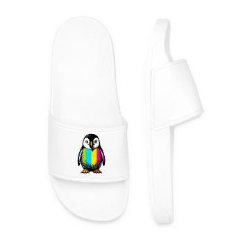 Penguin - Men’s Pool Sliders - white - Front