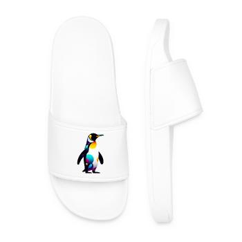 Pinguin - Männer Badelatschen - Weiß - Vorne