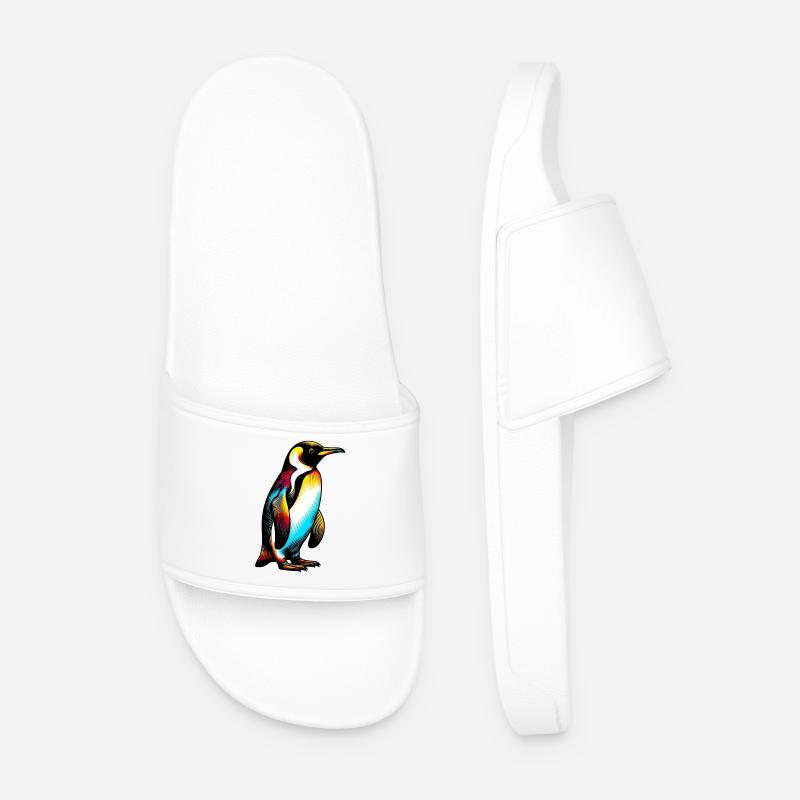 Pinguin - Männer Badelatschen - Weiß