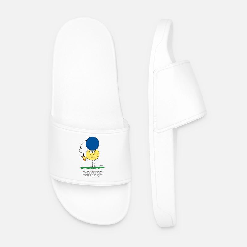 Ved hele tiden at prøve... (Engelsk version) - Badesandaler til mænd - hvid