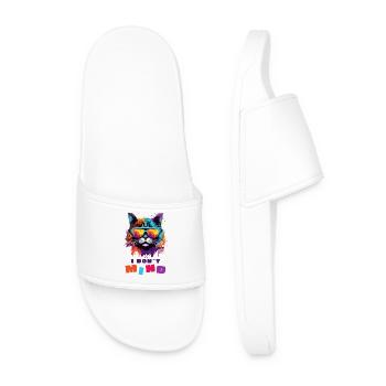 Cool Cat - Ça ne me dérange pas - Claquettes Homme - blanc - Devant