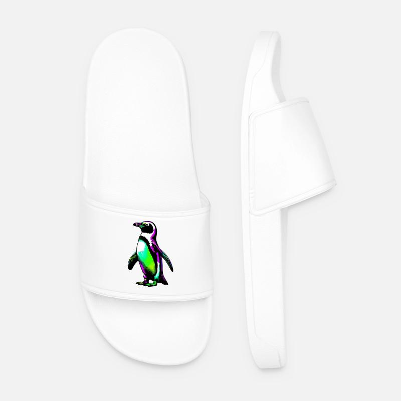 Pinguin - Männer Badelatschen - Weiß