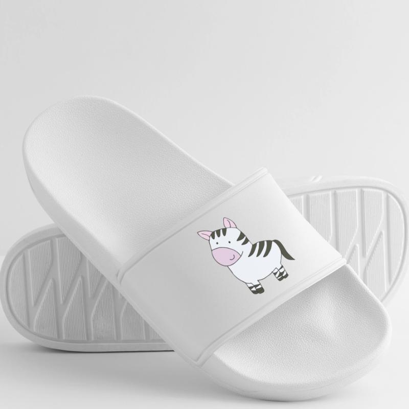 zebra rosa Männer Badelatschen