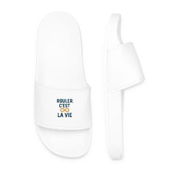 Rouler, C'est La Vie Infini - Claquettes Homme - blanc - Devant