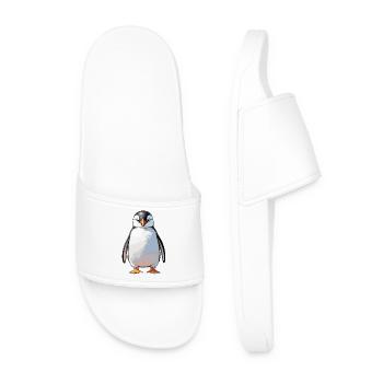 Penguin - Cute Animal Sticker - Männer Badelatschen - Weiß - Vorne