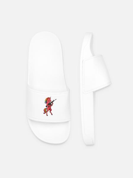 Licorne armée - Claquettes Homme - blanc