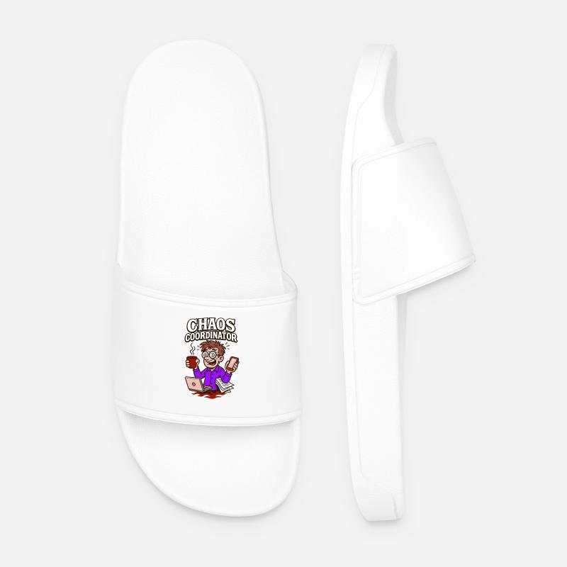 Chaos under control – somehow. - Men’s Pool Sliders - white