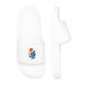 Puissance florale – puissante et créative - Claquettes Homme - blanc - Devant