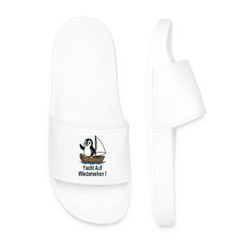 Penguin Sailing Dinghy Yacht Au revoir - Claquettes Homme - blanc - Devant