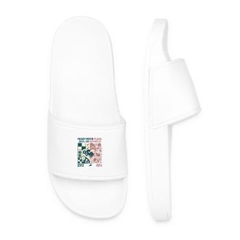 ISFJ × ESTJ – Heart-driven plans, soul-led results - Men’s Pool Sliders - white - Front