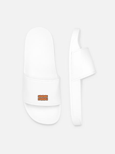 Proud to be a little Bacon - Men’s Pool Sliders - white
