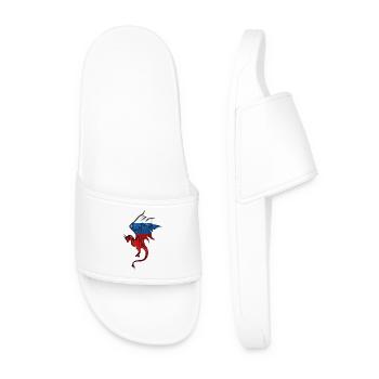 Drapeau de la Russie - Russie - Silhouette de dragon - Claquettes Homme - blanc - Devant