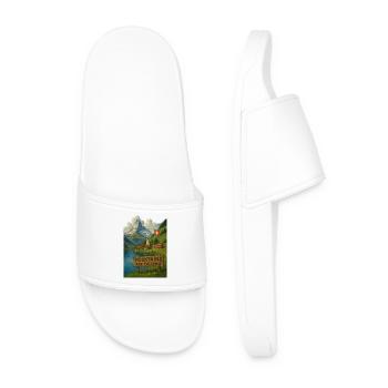Swiss_alps - Men’s Pool Sliders - white - Front