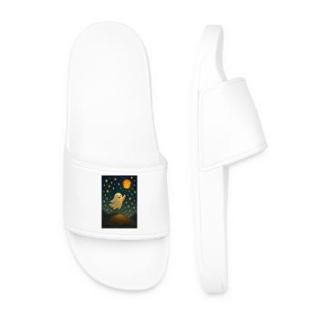 Fantôme avec citrouille-lanterne - Claquettes Homme - blanc - Devant