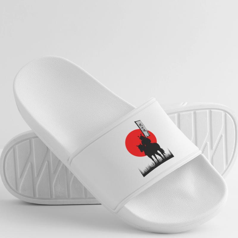 BUSHIDO, SAMURAI WARRIOR CODE | 8K CLEAN SILHOUTTE Men’s Pool Sliders