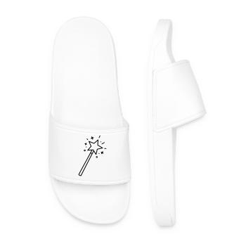 Baguette minimaliste Star Magic Line Art - Claquettes Homme - blanc - Devant