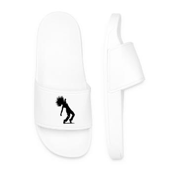B-Girl Silhouette – Breakdance Power Move - Men’s Pool Sliders - white - Front