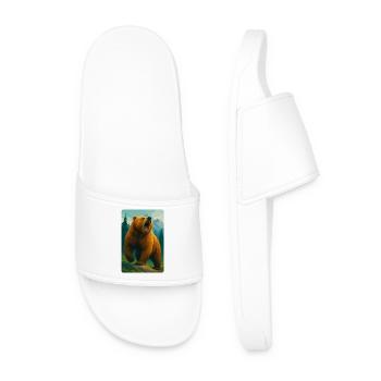 Polynature Grizzli - Claquettes Homme - blanc - Devant