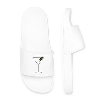 Silhouette de Martini en brochette d’olive - Claquettes Homme - blanc - Devant